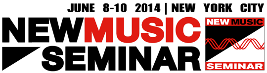 New Music Seminar 2014 Logo; June 8 - June 10, 2014; Music business conference